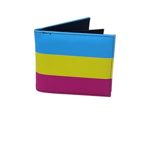 Pansexual Pride Wallet - Bi Fold Design PU Leather