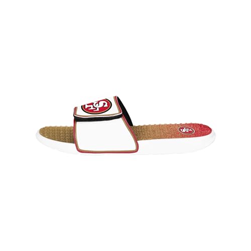 Image of FOCO mens Nfl Primary Team Logo Gradient Gel Slide Sandals
