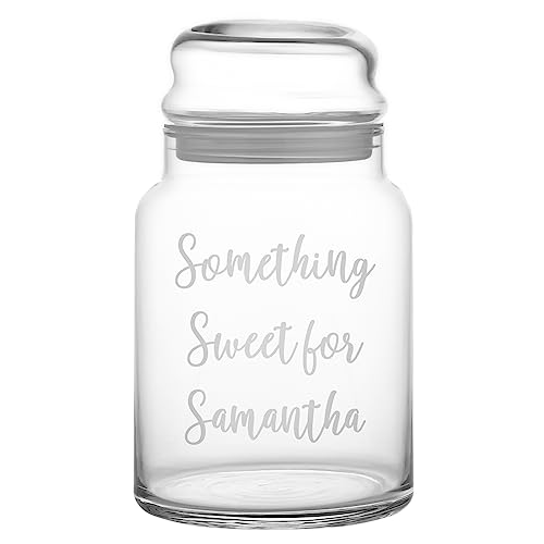 Let's Make Memories Personalized Variety Glass Candy Jars - Any Message Design, Script Font