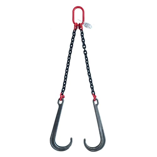 障害車 Jフックロングシャンク- 輸送運搬負荷パッケージ、障害物車牽引ロープブレークダウン車3 T輸送牽引チェーン、15インチjタイプ弔りチェーンフック、輸送牽引チャ(0.5m)