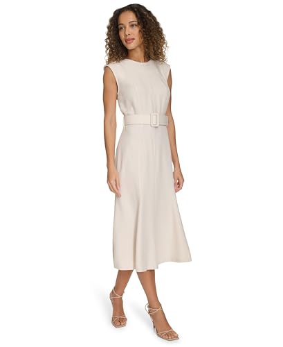 Calvin Klein Women's Solid Flounce Dress3