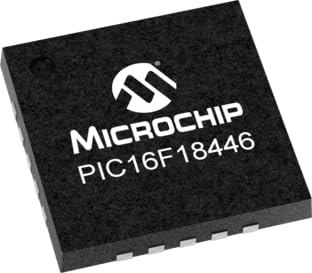 Microchip Technology, PIC16F18446-E/GZ, 8-bit MCU - 32MHz - 28 KB Flash - 256 Bytes EEPROM - 2048 Bytes RAM - 2.3V to 5.5V - 20-Lead UQFN - -40°C to +125°C (10 Item/s)