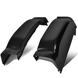 DNA MOTORING Pair 1/8 Inches Thick Rear Cab Corners Compatible with 99-06 Silverado/Sierra 1500 2500HD 3500HD Extended Cab, ZTL-Y-0119