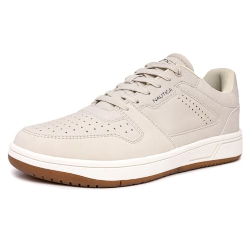 Nautica Men's Classic Lace-Up Low-Top Sneakers – Stylish and Comfortable Casual Tennis Shoes - Jaxon