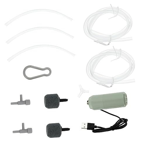 VICASKY 1Set USB Aquarium Air Pump Compact Dual Outlet Oxygen for Fish Tanks Easy to Operate for Aquariums Portable Oxygen Pump for Healthy Fish