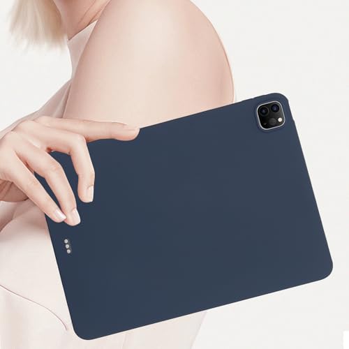 Coque silicone iPad Pro 13 2024 antichoc et légère bleu mat - 6
