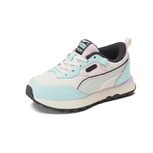 PUMA Kids Girls Rider Fv Car Wash Lace Up Sneakers Shoes Casual - Blue, White - Size 1.5 M2