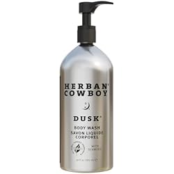 Herban Cowboy Body Wash, Rich Cologne Scent, Enhanced with Plant-Powered Ingredients, Vegan Body Wash (Dusk, 30 Ounce Aluminum Bottle)