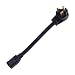 ALEKO WAC105015 Heavy Duty Welder Adapter Cord 12 Inch STW 10/3 Adapter 50A Male to 15A Female