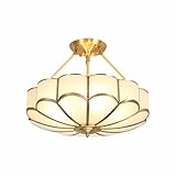 23inch Tiffany Pendant Light Fixture 6-Light Semi Flush Mount Ceiling Light Vintage Chandeliers Ligh
