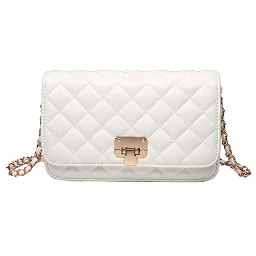 Sac à main en cuir matelassé noir bandoulière chaîne femme