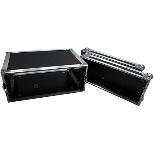 Harmony Audio 4U Effects Rack Case 16" Depth Vertical DJ FX Flight Road