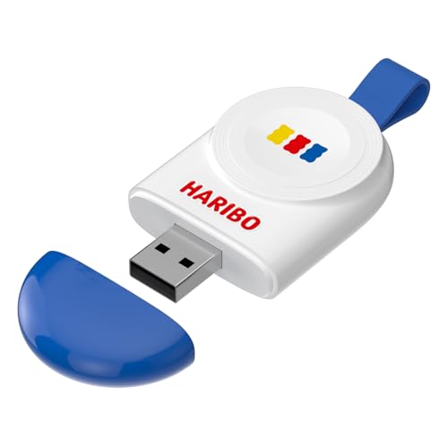 Haribo Magnetic Wireless Charger for Apple Watch, USB-A Compact Charging Dock, Pocket-Size, Gummy Bear Style, Compatible with Apple Watch Series 1–9, SE, Ultra - image 1