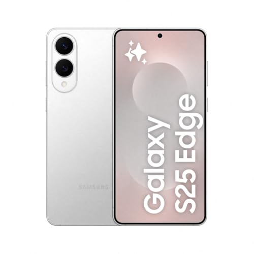 Samsung Galaxy S25 Edge 512GB Teléfono Móvil Fino con IA, Galaxy AI, 12GB RAM, Cámara 200MP, Batería Larga Duración, Garantía del Fabricante 3 Años + 1 Extra, Color Titanio Plata (Versión Española)