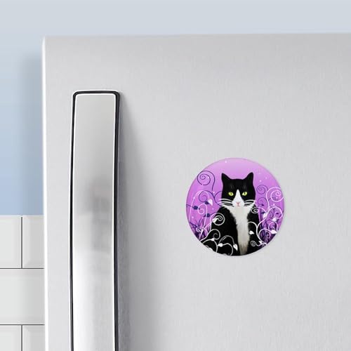 Imán redondo decorativo para refrigerador 2.25 pulgadas miniatura 3