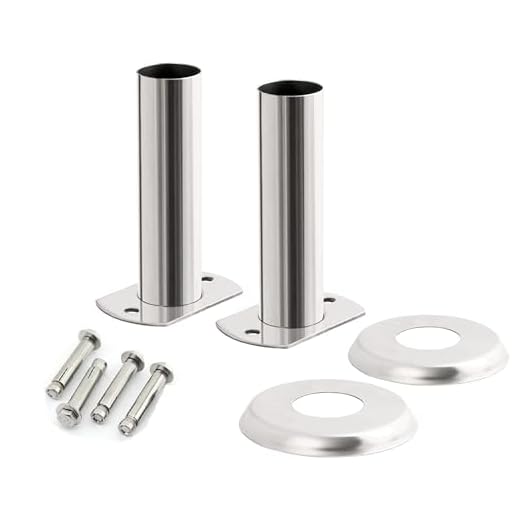 Bc-Elec - Pls-1 Soporte De Escalera De Piscina De Acero Inoxidable De 40 Mm De Diámetro, Patas Para Escalera De Piscina De Acero Inoxidable.