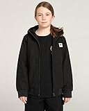 Element Jungen Wasserabweisende Jacke Wolfeboro Dulcey - Wasserabweisende Jacke für Jungen, flint black, 12, U2JKA1