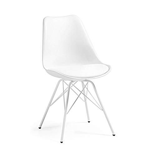 ofiprix | Silla Nordic | Silla Confidente | Silla Escandinava | Silla Tulip | Metal | Estilo Nórdico | Color Blanco