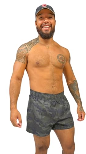 Maillot de bain Haute Pression homme short de bain kaki taille 46 BB131 L