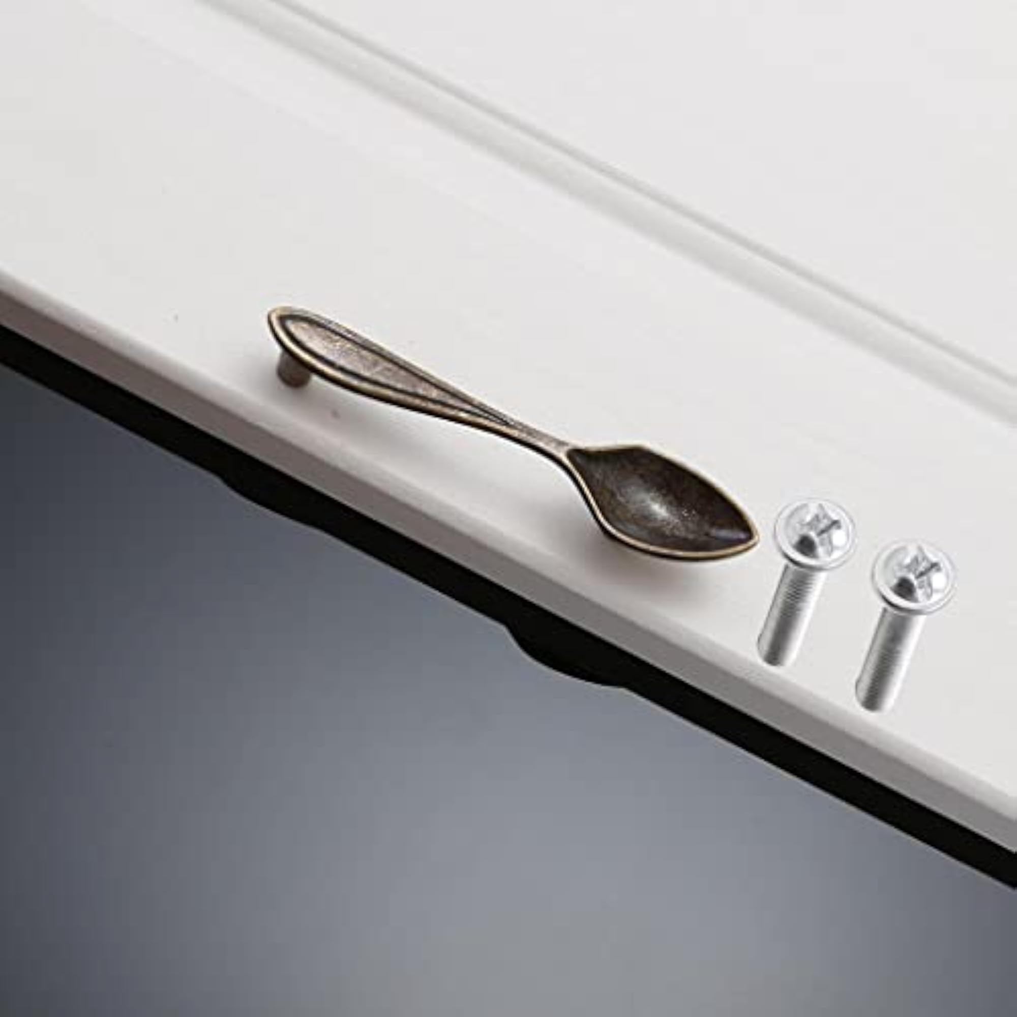 Creative Spoon Pull Handle Kitchen Cabinet Door Knob, Antique Bronze