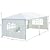 Outsunny 10' x 20' Gazebo Canopy Party Tent w/ 4 Removable Window Side Walls - White