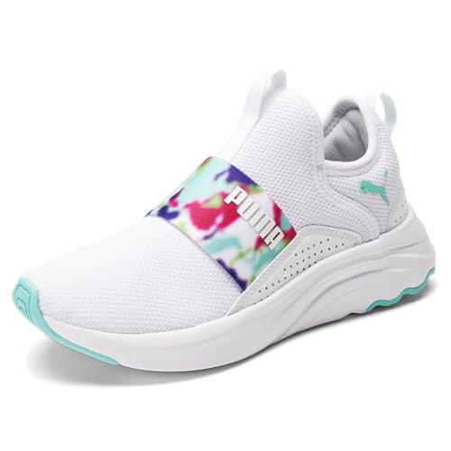 PUMA Kids Girls Softride Sophia Slip On Sneakers Shoes Casual - White - Size 7 M2