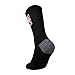 Ultra Game NBA Official Youth Athletic Cushioned Secure Fit Crew Socks - 6 Pack, NBA, Black, Y9-11