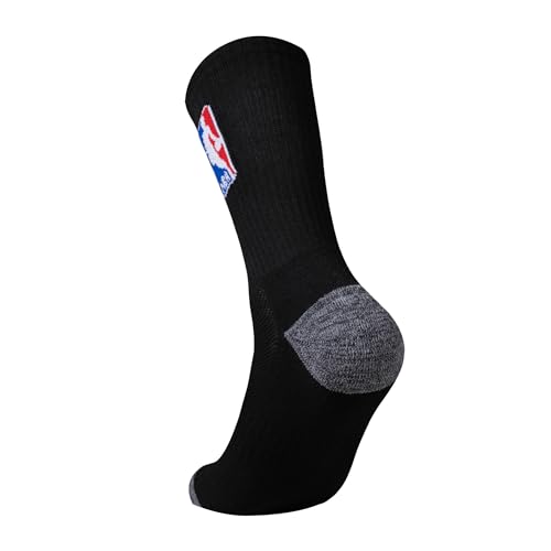 Ultra Game Men’s NBA Official Athletic Cushioned Secure Fit Crew Socks - 6 Pack