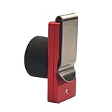 LAKE OF FIRE Chalk Holder Pool Billiards, Pool Cue Chalk Holder with Magnetic Belt Clip Snooker Billiard Accessories Round(Red)