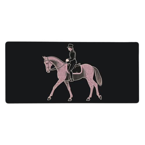 Tapis de souris de dressage avec bords cousus anti-effilochage pour clavier