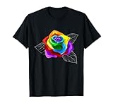 Rainbow Rose Gift Design Apparel