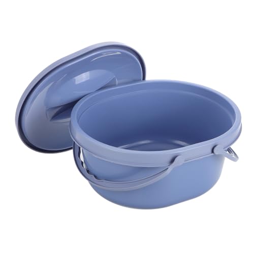 Mipcase cómoda Cubo de baño Inodoro de cabecera para Personas Mayores Inodoro para pequeños sartenes para Hombres baño de Campamento portátil Orinal de polivinilo