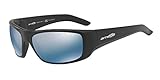 Arnette Men's Hotspot Polarized Iridium Rectangular Sunglasses Matte Black 62 mm