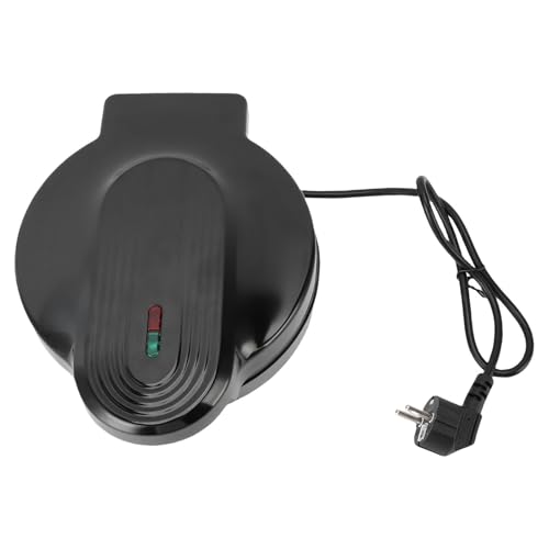 Pliddle redonda eléctrica, máquina para fabricantes de pizza de encimera de 1000W, sartén de quesadilla de calefacción de doble palo para el desayuno de huevo de panqueque