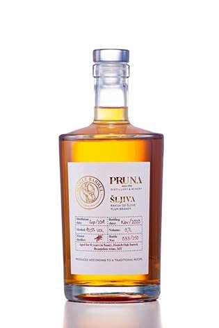 Naturaler Pflaumenbrand Sliwowitz Pruna Single Barrel aus Serbien 0,7L