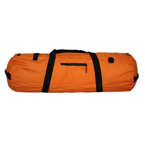FmtwPhn Duffel Bolsa de viaje para equipo deportivo para tienda de campaña, ligera y multifuncional, bolsa de tienda de campaña con doble asa y cremallera, plegable para equipos de exterior, naranja