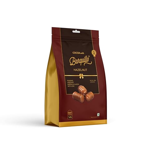 Image of Barquillo Premium Hazelnut Chocolate Pouch - 5 Pcs(100 gm)| Hazelnut Cream Filled Biscuit Roll imported | Dubai couverture taste | Festive Gift Pack Celebration specially for Festivals