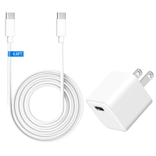 20W Fast USB C Charger for Moto G Power 2025 2022 2021 G Stylus 5G 2024 Edge 2024 Edge 50 Neo Edge+ 5G UW Razr 50 Ultra 40, Mini TurboPower Plug PD Port Compact Cube Block with 6.6FT Type-C Cable