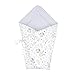 Gigoteuse d'emmaillotage bébé Couverture - Nid Réversible Universelle pour Garçon et Fille Poussette Coton avec Chouettes – Coton Gris