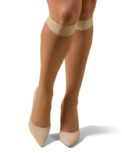 Image of MeMoi 2 Pack Plus Size Knee Highs for Women, Breathable Ultra Sheer Knee High Socks - Sizes 1X-4X