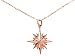 Produktbild Gemshine Konstellation Maritim Halskette Nordstern Polarstern aus 925 Silber, hochwertig vergoldet oder rose. Outdoors Stil - Qualitätvoller Schmuck Made in Spain, Metall Farbe:Silber rose vergoldet