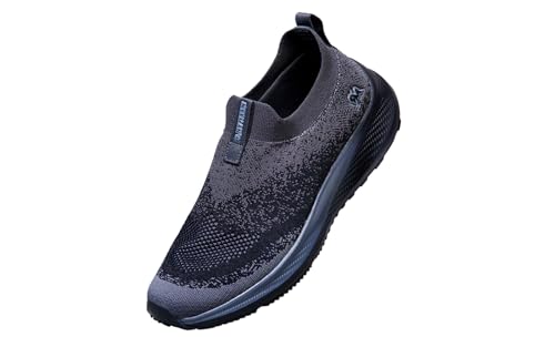 Image of Neeman's Blend Knit Slip-On Sneakers for Men | Stylish Casual Shoes with Padded EVA Insole | Breathable Lightweight Footwear | Everyday Sneaker for Boys