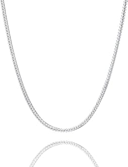 Waitsoul 925 Sterling Silver Singapore Chain Lobster Clasp 2mm Necklace for Women Silver Chain for Women Silver Necklace Chain for Grils 16/18/20/22/24/26/30 Inch Gifts for Her
