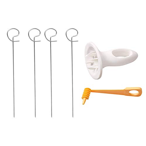 KIMISS Manuelle Tournure de Pommes de Terre Tournoyantes - -râpe de Pommes de Terre Torsadée en Acier Inoxydable pour Légumes en Colimaçon, Outil de Cuisine Bricolage pour le Radis, le Concombre, et