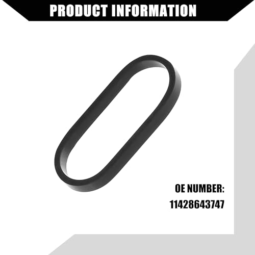 Image of No.11428643747 Oil Cooler Gasket for Mini Cooper 2007-2013 / Inner Engine Oil Filter Adapter Gasket /Durable Rubber / 1Set Black