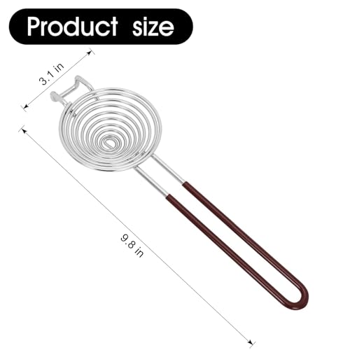 Eigelbtrenner,Eiertrenner Edelstahl Egg White Separator Mit Griffen Eidotter-Trenner Teiler Filter Egg Separator Leicht zu Reinigender für Küche Backwerkzeug