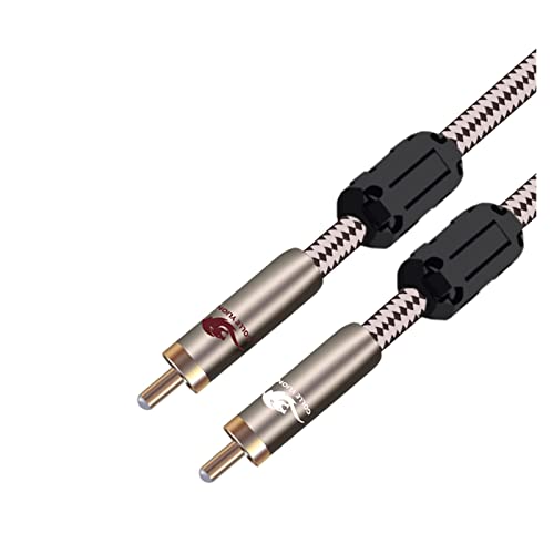 Câble coaxial SPDIF mâle-mâle de 3m noir pour subwoofer et ampli