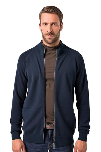 Sweat-shirt JP 1880 bleu marine homme grande taille 5XL style décontracté