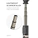 BoxWave Stand and Mount Compatible with Blackview BV8900 - RingLight SelfiePod, Selfie Stick Extendable Arm with Ring Light - Jet Black