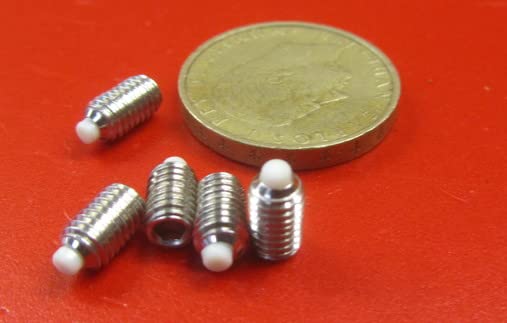 18-8 Stainless Steel Nylon Tip Set Screws M5 x .8 mm x 8 mm Thread Length 10 pcs
